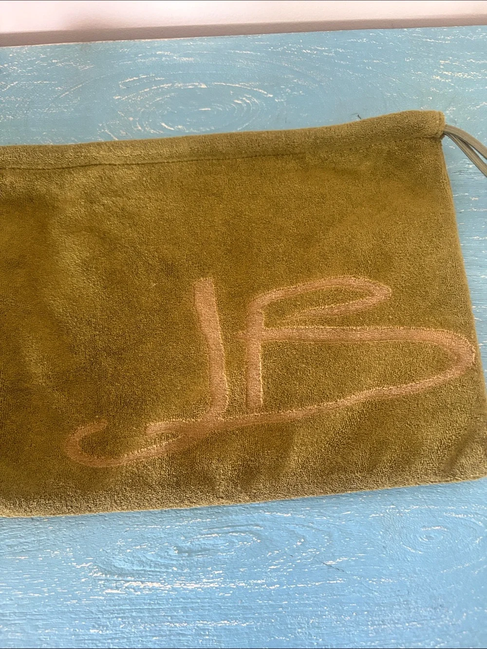 Brand new JENNY BIRD Limited edition moss the drawstring pouch